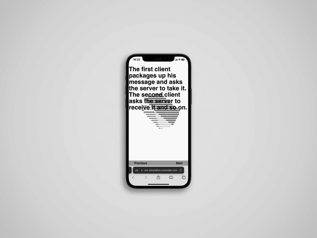 Phone mockup con interfaccia introduttiva dell'esperienza