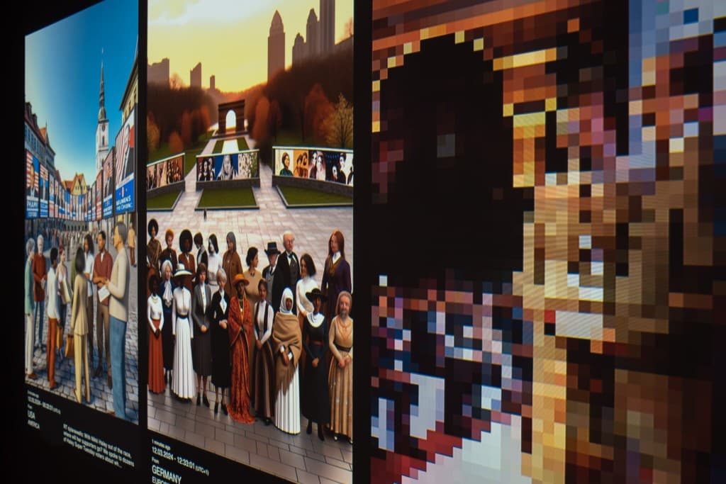 Dettaglio degli schermi dell'installazione News to Image