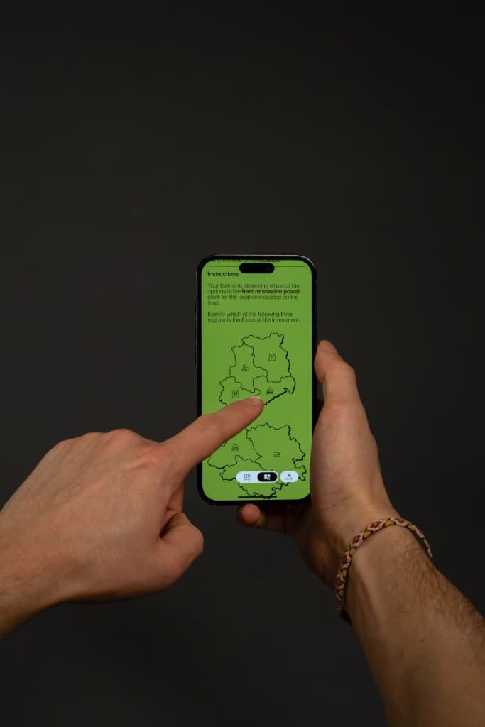 Schermata dell'app NOVA su smartphone